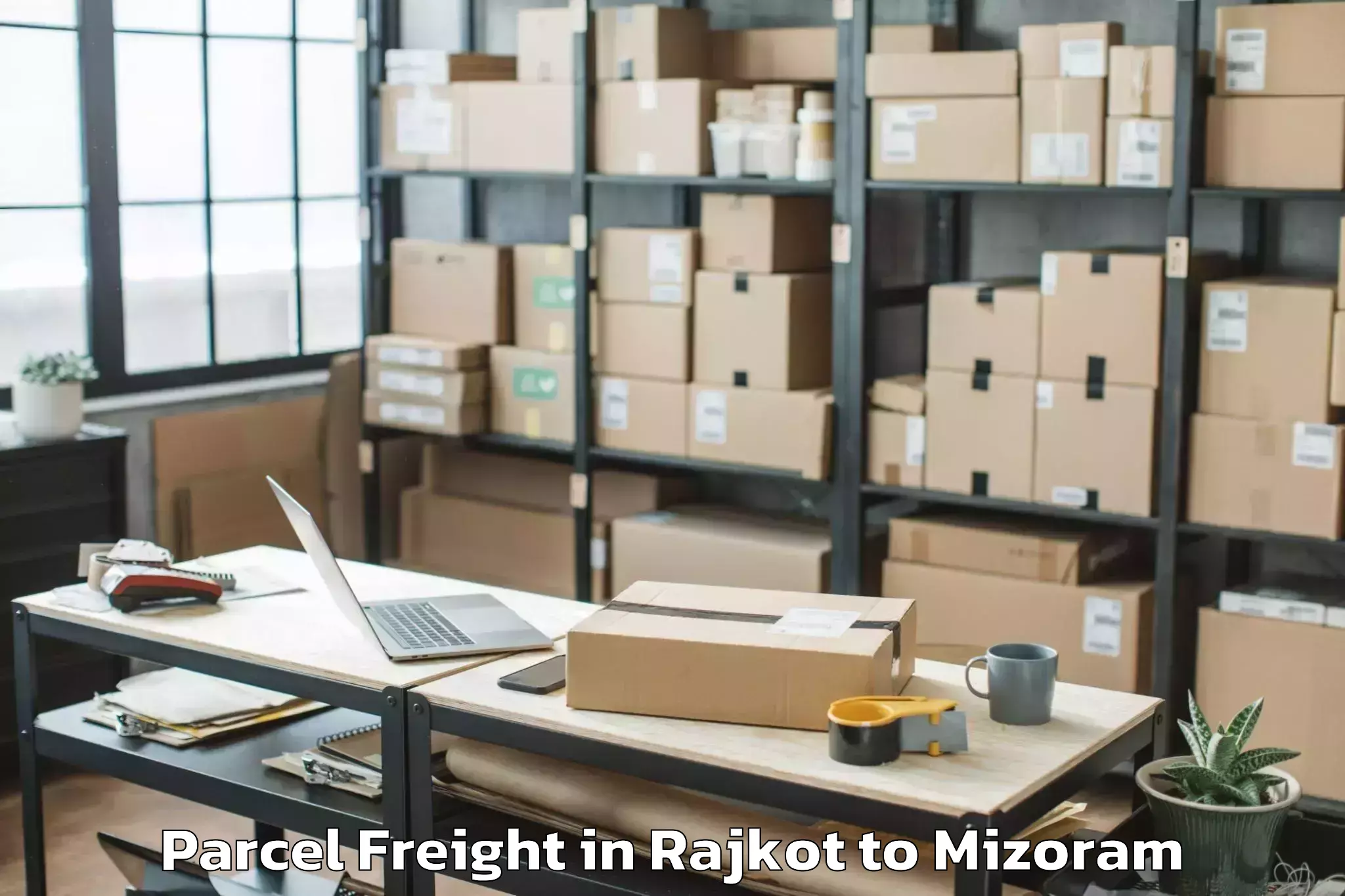 Top Rajkot to Thingsulthliah Part Parcel Freight Available